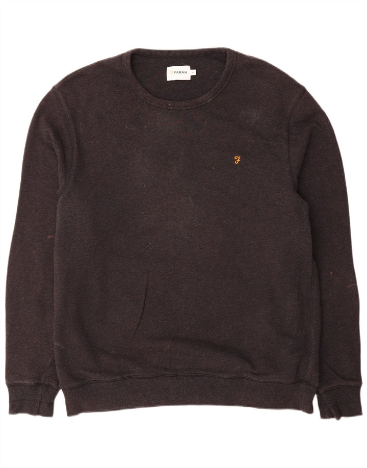 Farah Herren Sweatshirt Pullover XL Grau Baumwolle