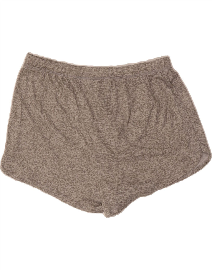 HURLEY Womens Sport Shorts UK 18 XL  Grey Flecked Polyester Vintage Hurley and Second-Hand Hurley from Messina Hembry 