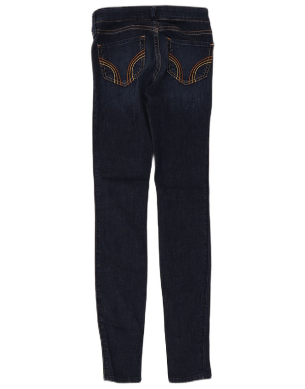 Hollister Damen Jegging-Jeans W23 L29 marineblaue Baumwolle