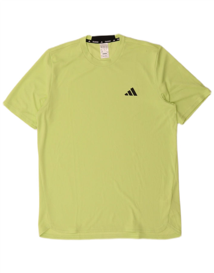 Adidas Herren T-Shirt Top Mittelgrünes Polyester