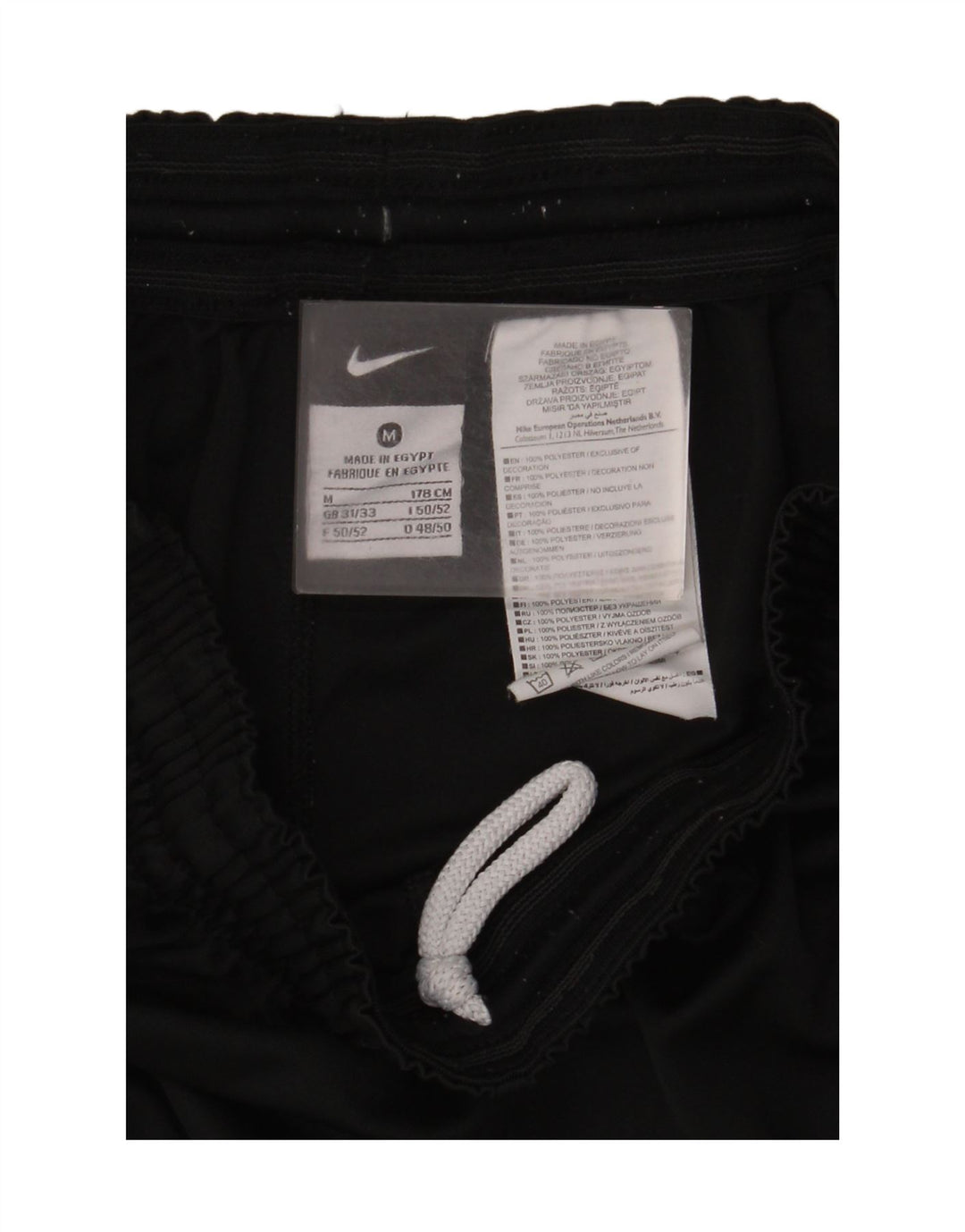 Nike Herren Sportshorts Medium Schwarz Polyester