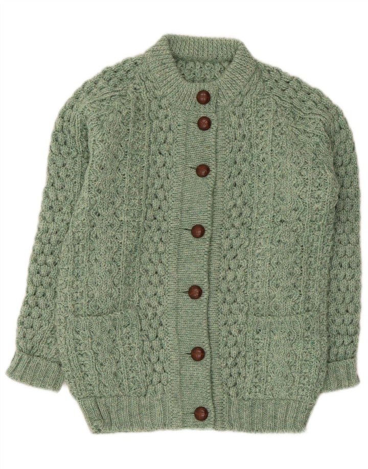 Vintage Damen Cardigan Pullover UK 14 Mittelgrün