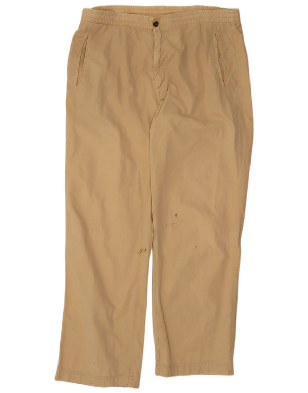 Marina Yachting Herren gerade Chinohose IT 54 2XL W36 L31 Beige Baumwolle