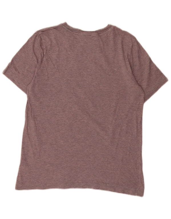 Adidas Mädchen Grafik T-Shirt Top 13–14 Jahre rosa melierte Baumwolle