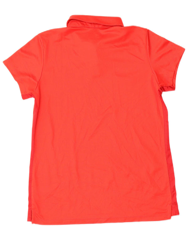 Nike Damen Dri Fit Poloshirt UK 14 Large Rot
