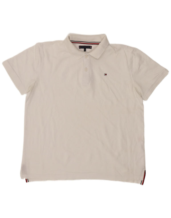 Tommy Hilfiger Poloshirt für Jungen, 15–16 Jahre, Weiß