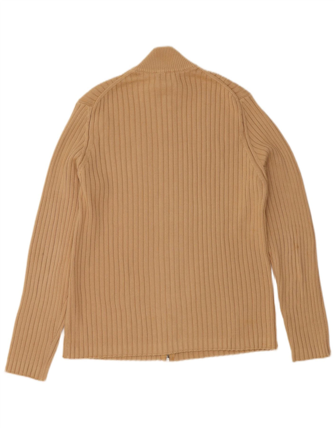 Sisley Herren-Cardigan-Pullover Mittelbeige