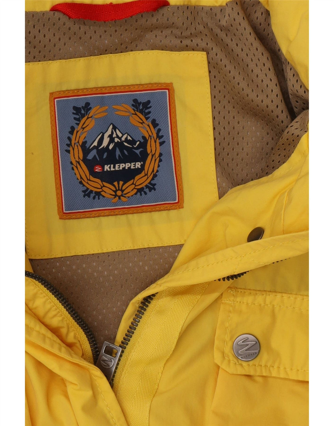 KLEPPER Damen Regenjacke mit Kapuze UK 16 Large Gelb