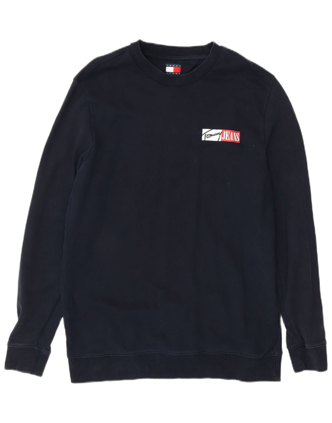 Tommy Hilfiger Herren-Sweatshirt-Pullover, groß, marineblau, Baumwolle