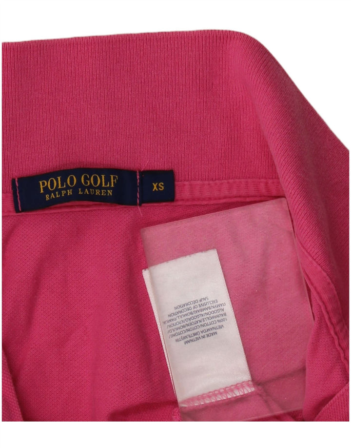 POLO RALPH LAUREN Damen Poloshirt UK 6 XS Rosa Baumwolle