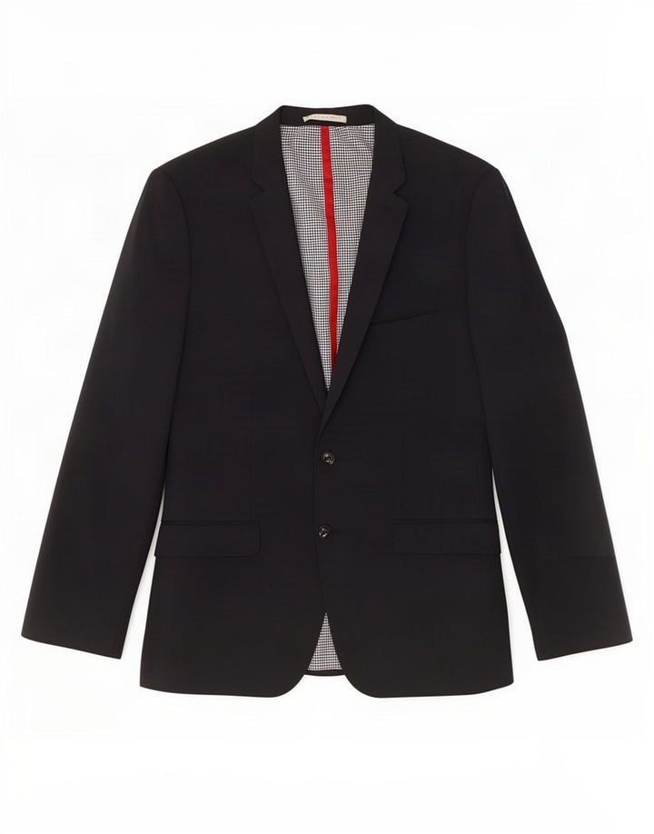 Zara Herren-Blazer mit 2 Knöpfen, UK 38, mittelgraues Polyester
