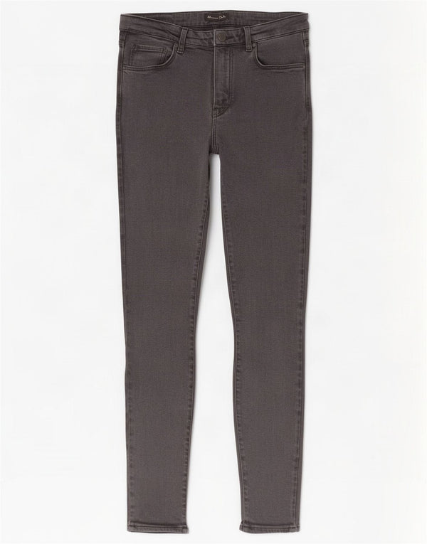 Massimo Dutti Damen Skinny Jeans W30 L29 Grau