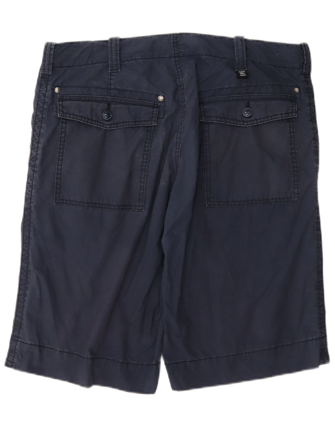 Calvin Klein Herren Chino-Shorts W32 Medium Navy Blue Cotton