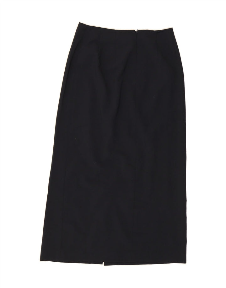 EDDIE BAUER Womens Maxi Skirt US 4 Small W26  Black Polyester Vintage Eddie Bauer and Second-Hand Eddie Bauer from Messina Hembry 
