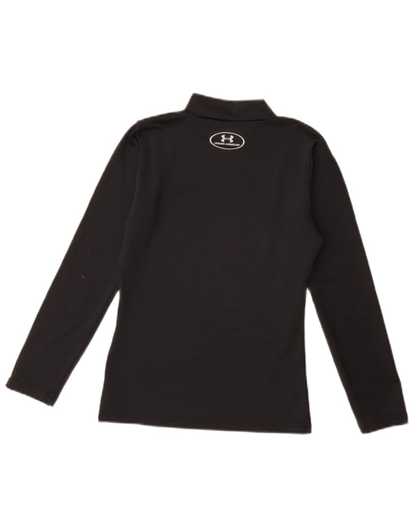 UNDER ARMOUR Mädchen Cold Gear Top Langarm 9–10 Jahre Medium Schwarz