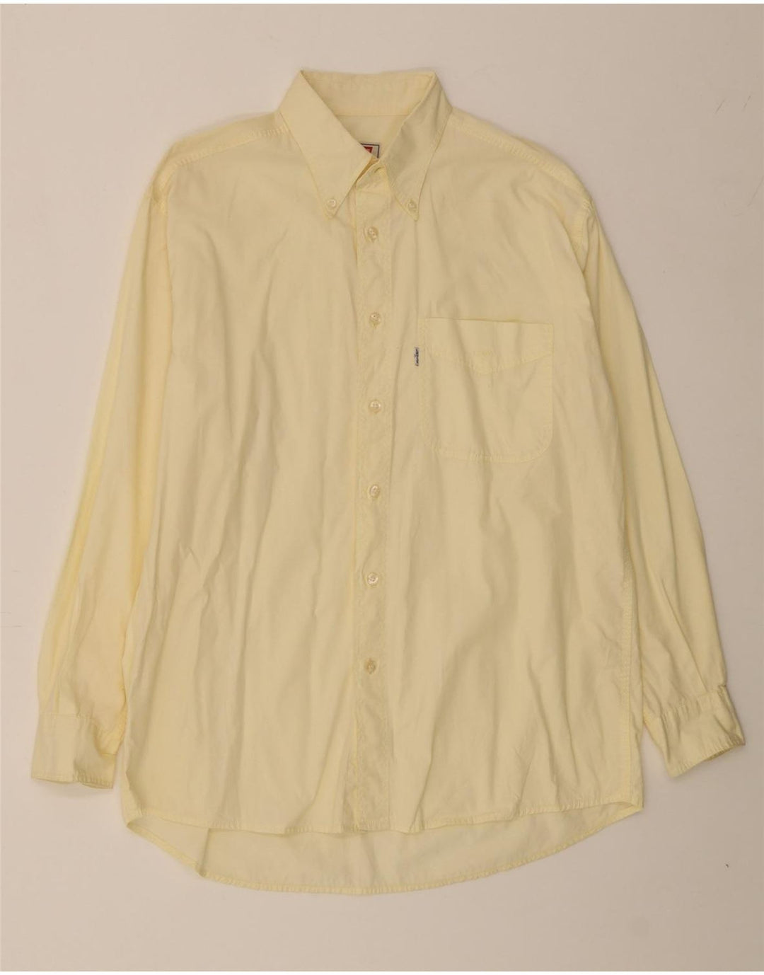 LEVI'S Mens Shirt Medium Yellow Cotton