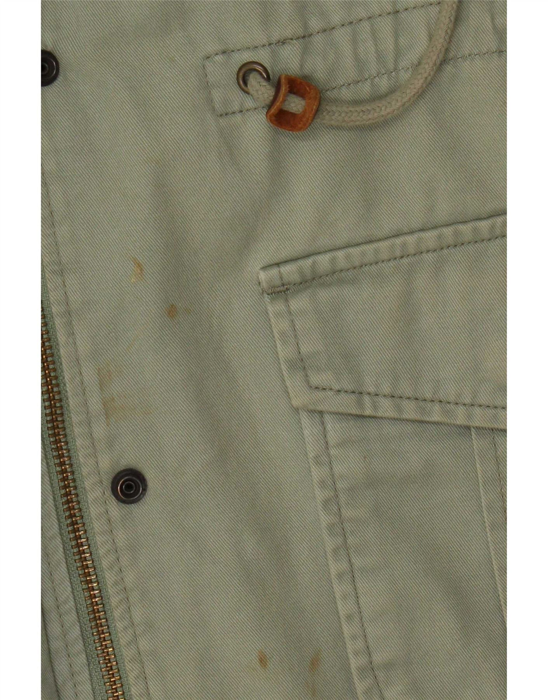 Levi's Damen-Utility-Jacke mit Kapuze, UK 10, Größe S, grüne Baumwolle