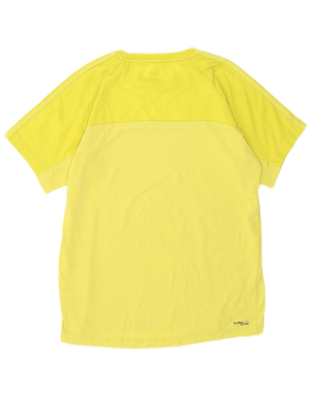 Adidas Herren Climalite T-Shirt Top mittelgelbe Baumwolle