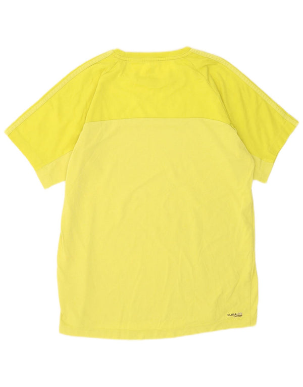 Adidas Herren Climalite T-Shirt Top mittelgelbe Baumwolle
