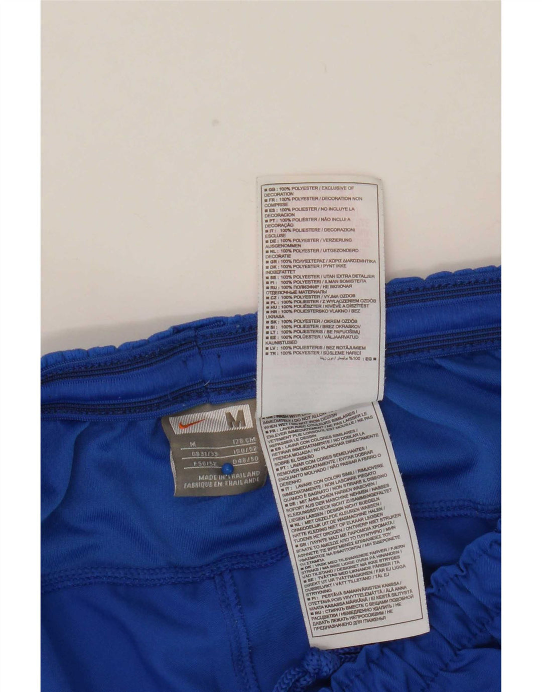 Nike Herren-Sportshorts aus mittelblauem Polyester