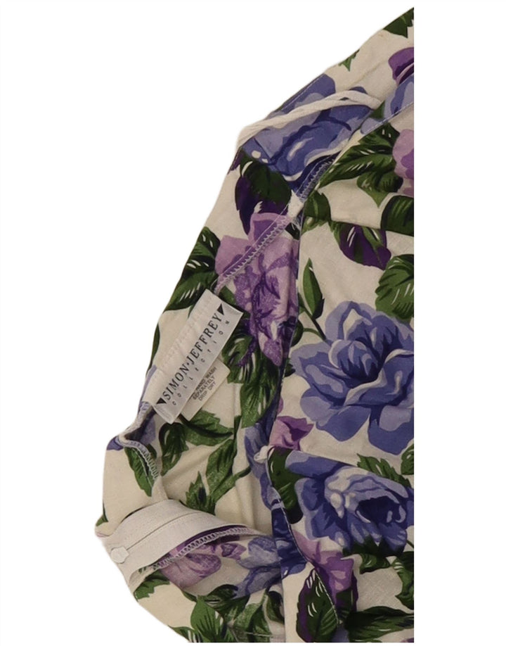 Trägerloses Damenkleid von Simon Jeffrey, Größe 46, groß, mehrfarbig, mit Blumenmuster
