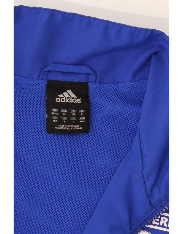 ADIDAS Mens Tracksuit Top Jacket UK 40/42 Medium Navy Blue Colourblock Vintage Adidas and Second-Hand Adidas from Messina Hembry 
