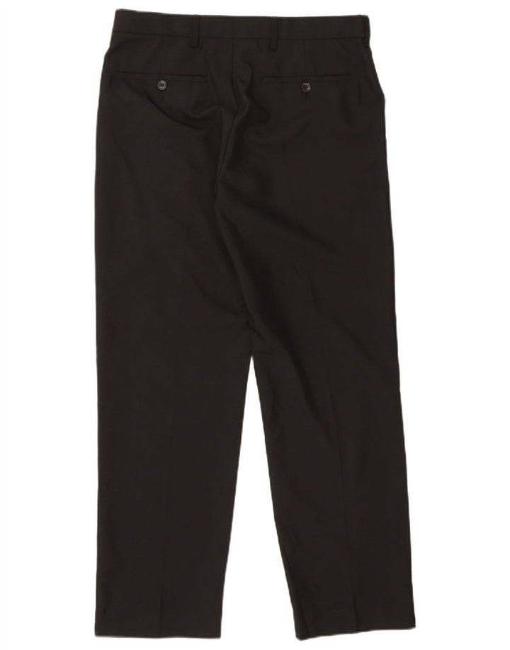 Marks & Spencer Herren-Chinohose mit normaler Passform, W32, L29, Schwarz, Polyester