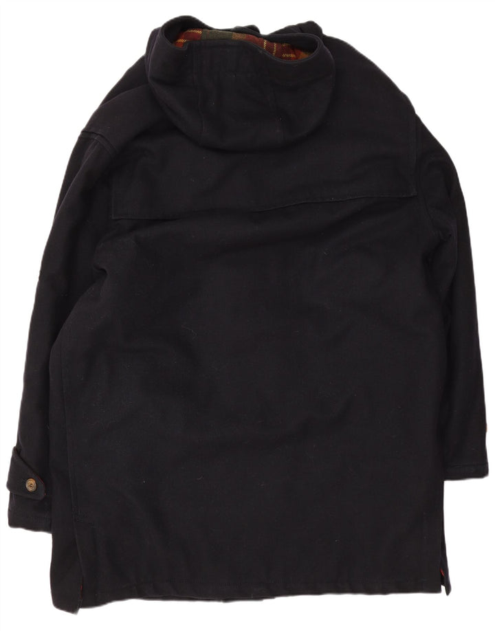 Ivy Oxford Herren-Dufflecoat mit Kapuze IT 54 2XL Schwarz Polyester