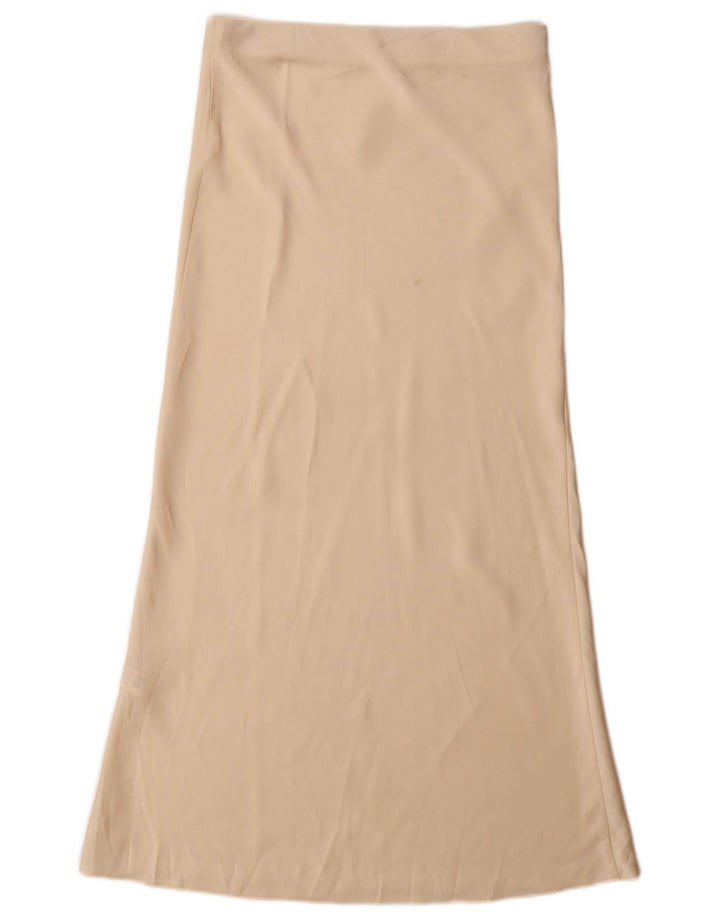 Zara Damen Maxirock Small W26 Beige Polyester