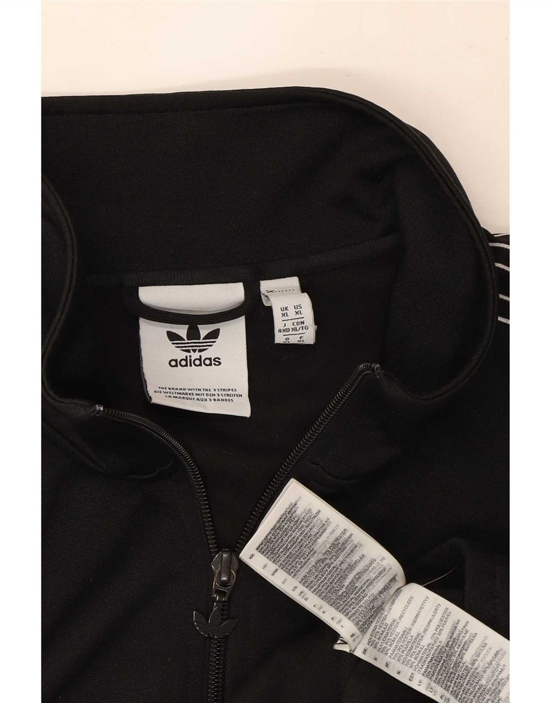 Adidas Herren Trainingsanzug Top Jacke XL Schwarz Polyester