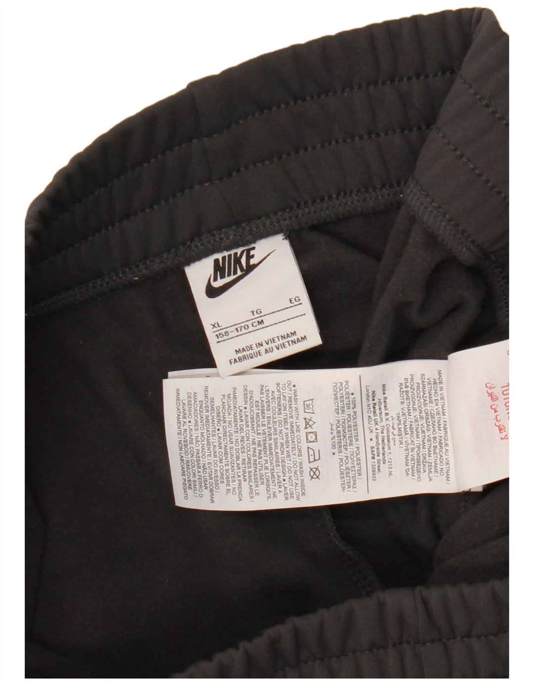 Nike Jungen-Trainingshose, Jogginghose, 13–14 Jahre, XL, graues Polyester