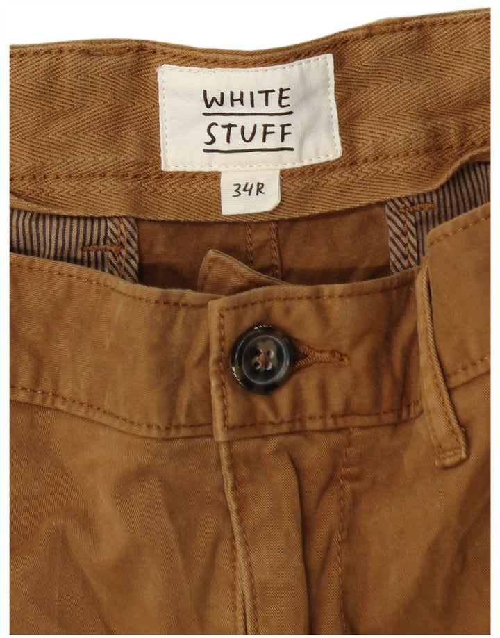 WHITE STUFF Herren-Chinoshorts W34, Größe L, Beige, Baumwolle