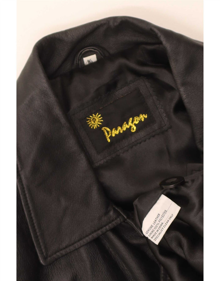 Paragon Herren Lederjacke UK 16 Large Schwarz