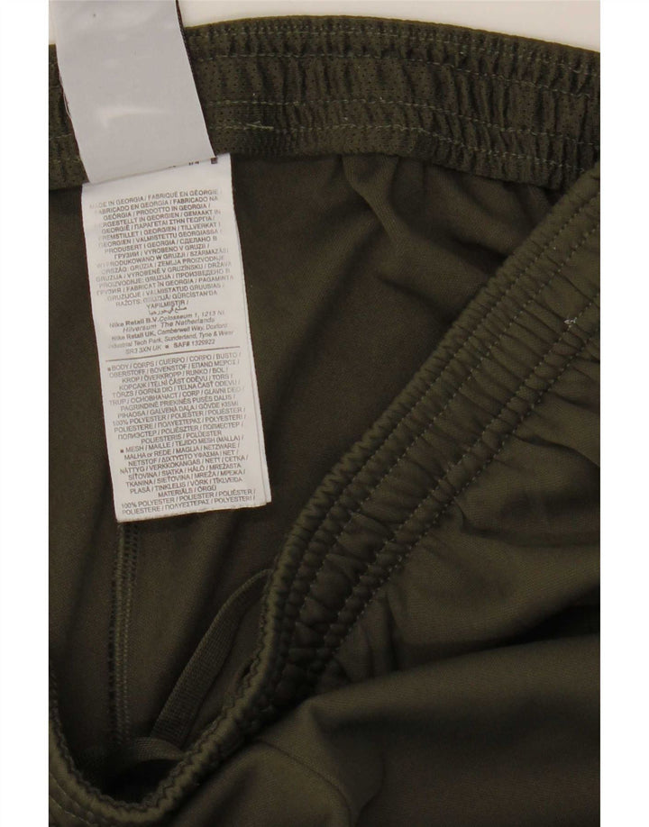Nike Damen-Trainingshose, UK 14, mittleres Khaki, Farbblock-Polyester