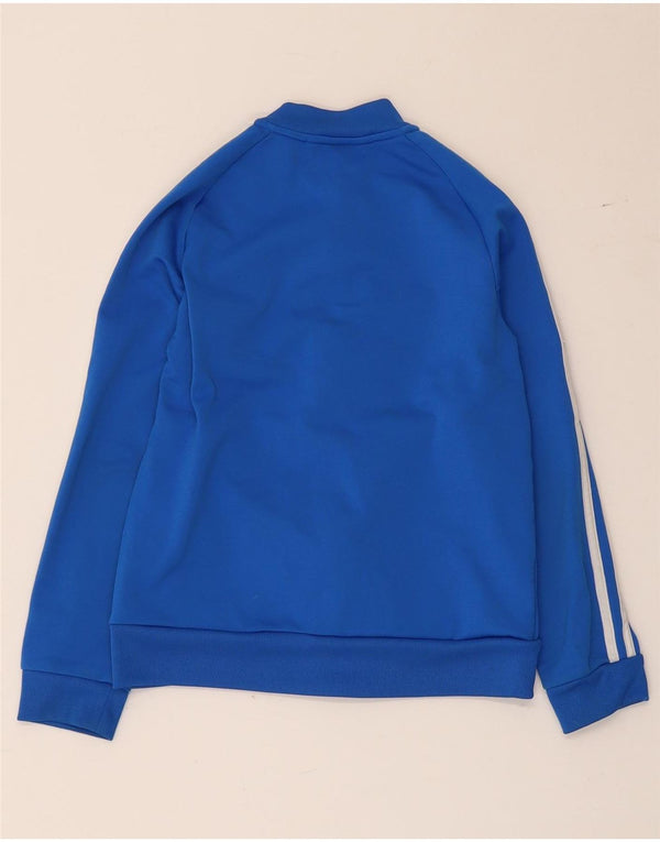 Adidas Jungen-Trainingsanzug-Top-Jacke, 9–10 Jahre, blaues Polyester
