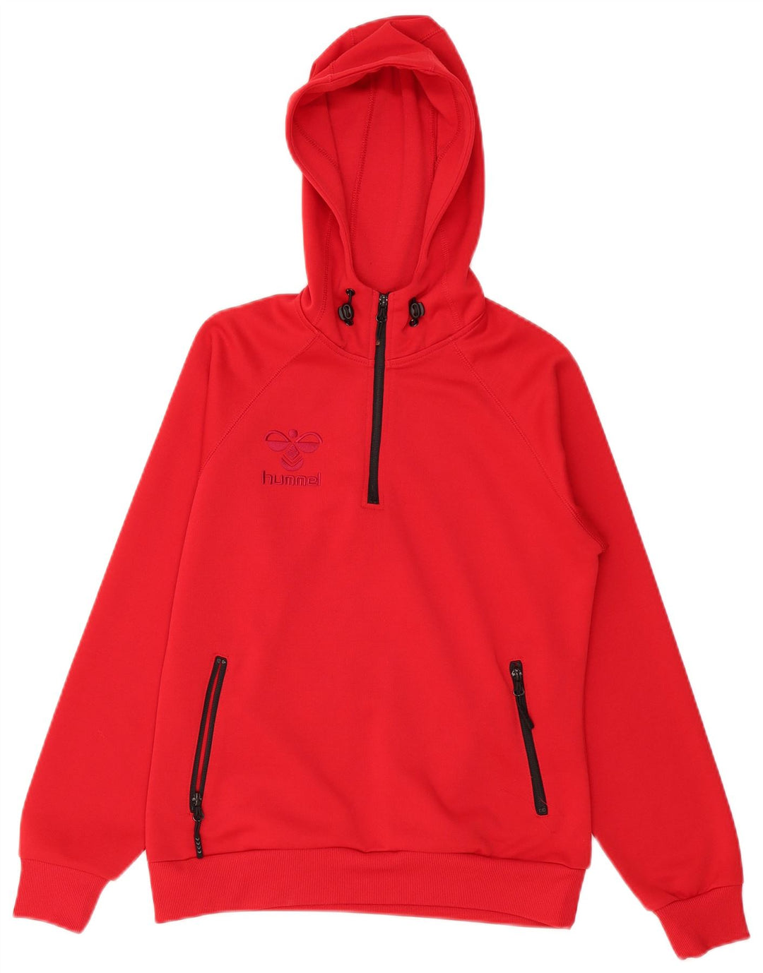 Hummel Herren Kapuzenpullover mit Reißverschluss, Größe S, Rot