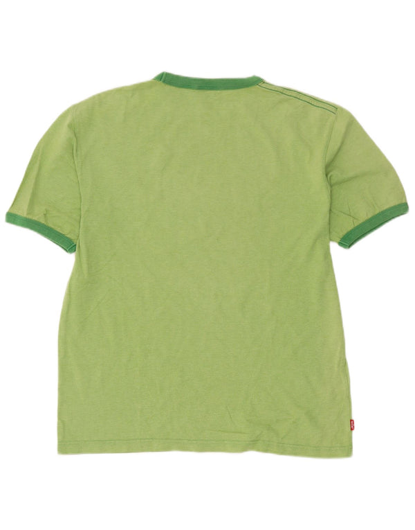 Levi's Damen-T-Shirt mit Grafik, UK 16, Größe L, Grün, Baumwolle
