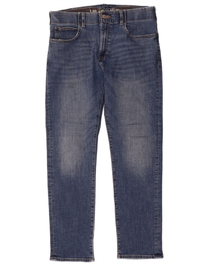 Lee Herren Extreme Motion Slim Jeans W36 L32 Blaue Baumwolle