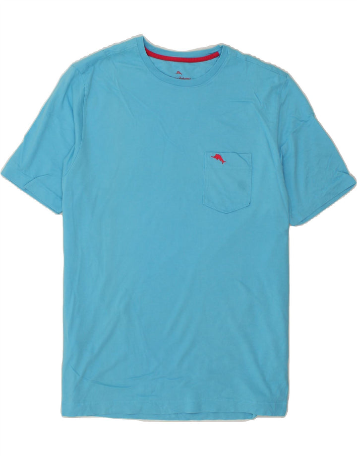 TOMMY BAHAMA Mens T-Shirt Top Small Blue Cotton Vintage Tommy Bahama and Second-Hand Tommy Bahama from Messina Hembry 