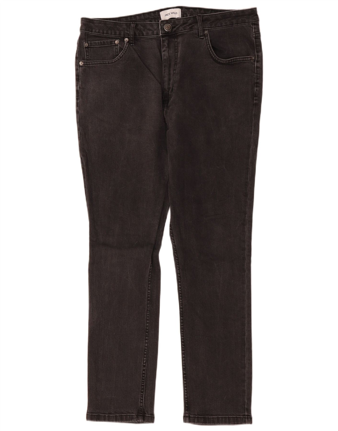 Jack Wills Herren Skinny Jeans W36 L28 Schwarze Baumwolle