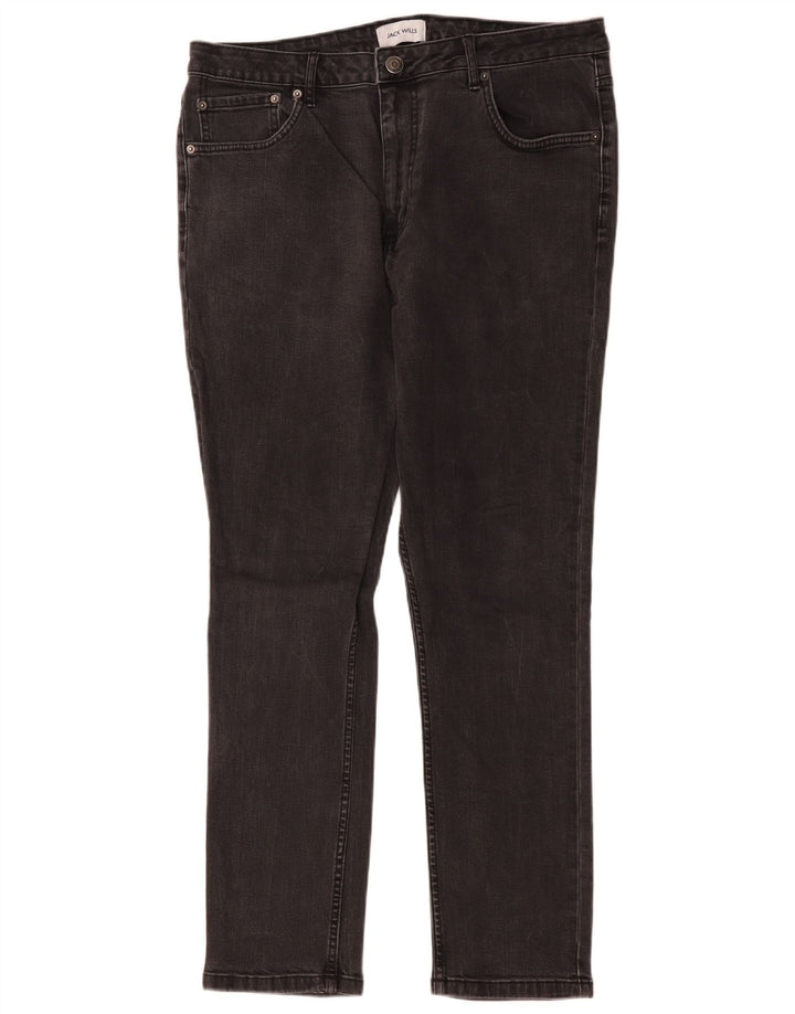 Jack Wills Herren Skinny Jeans W36 L28 Schwarze Baumwolle