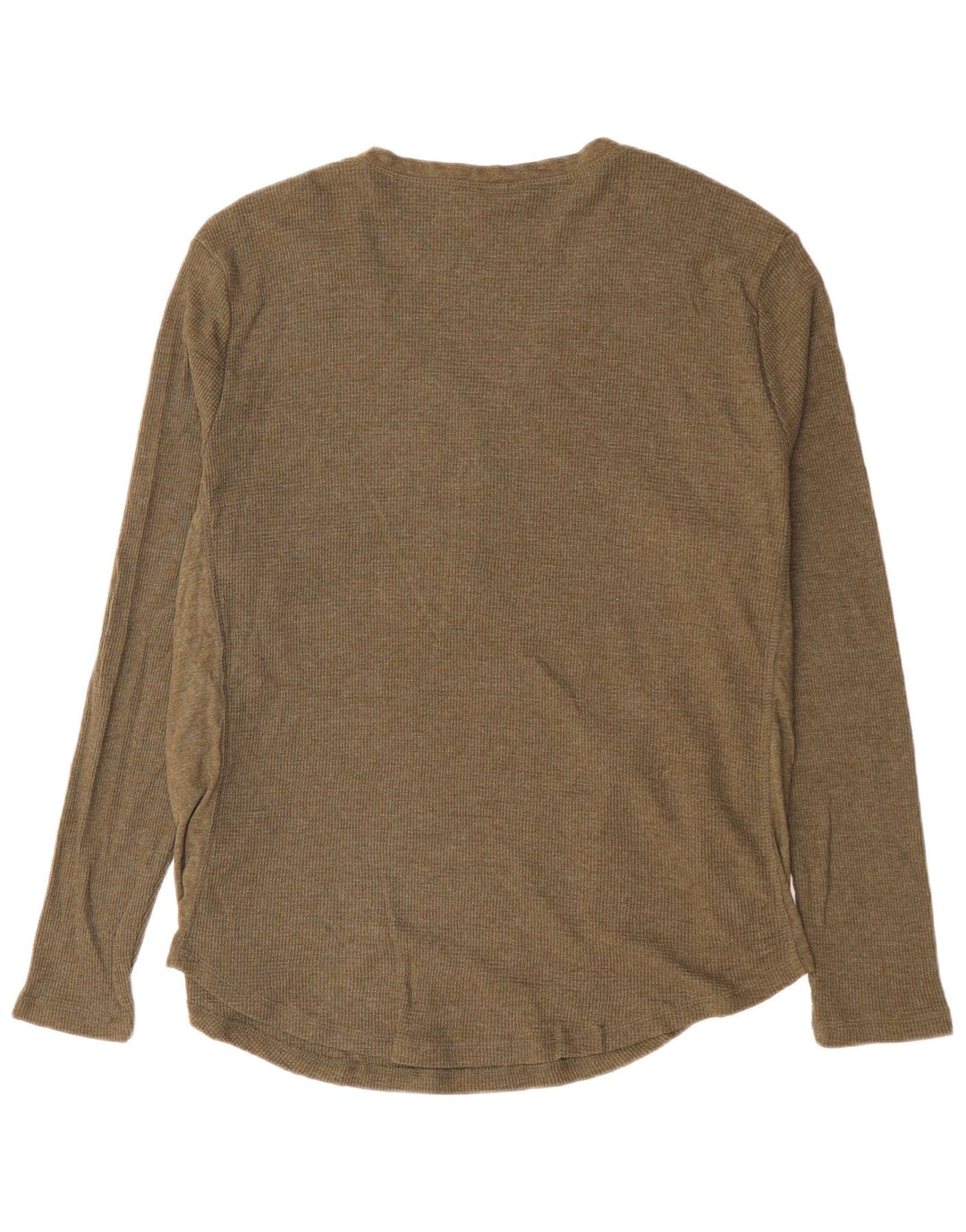 Eddie Bauer Damen Top Langarm UK 20 2XL Khaki Baumwolle