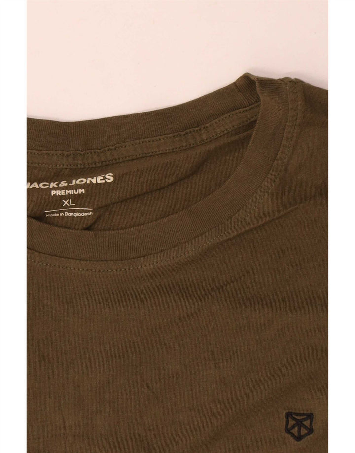 Jack & Jones Herren T-Shirt Top XL Khaki