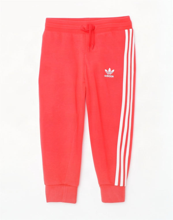 Adidas Mädchen-Trainingshose, Jogginghose, 2–3 Jahre, rote Baumwolle