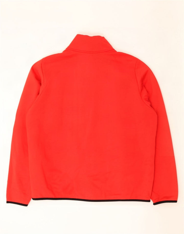 Nike Herren Dri Fit Sweatshirt mit Reißverschluss am Hals, Größe L, Rot, Polyester