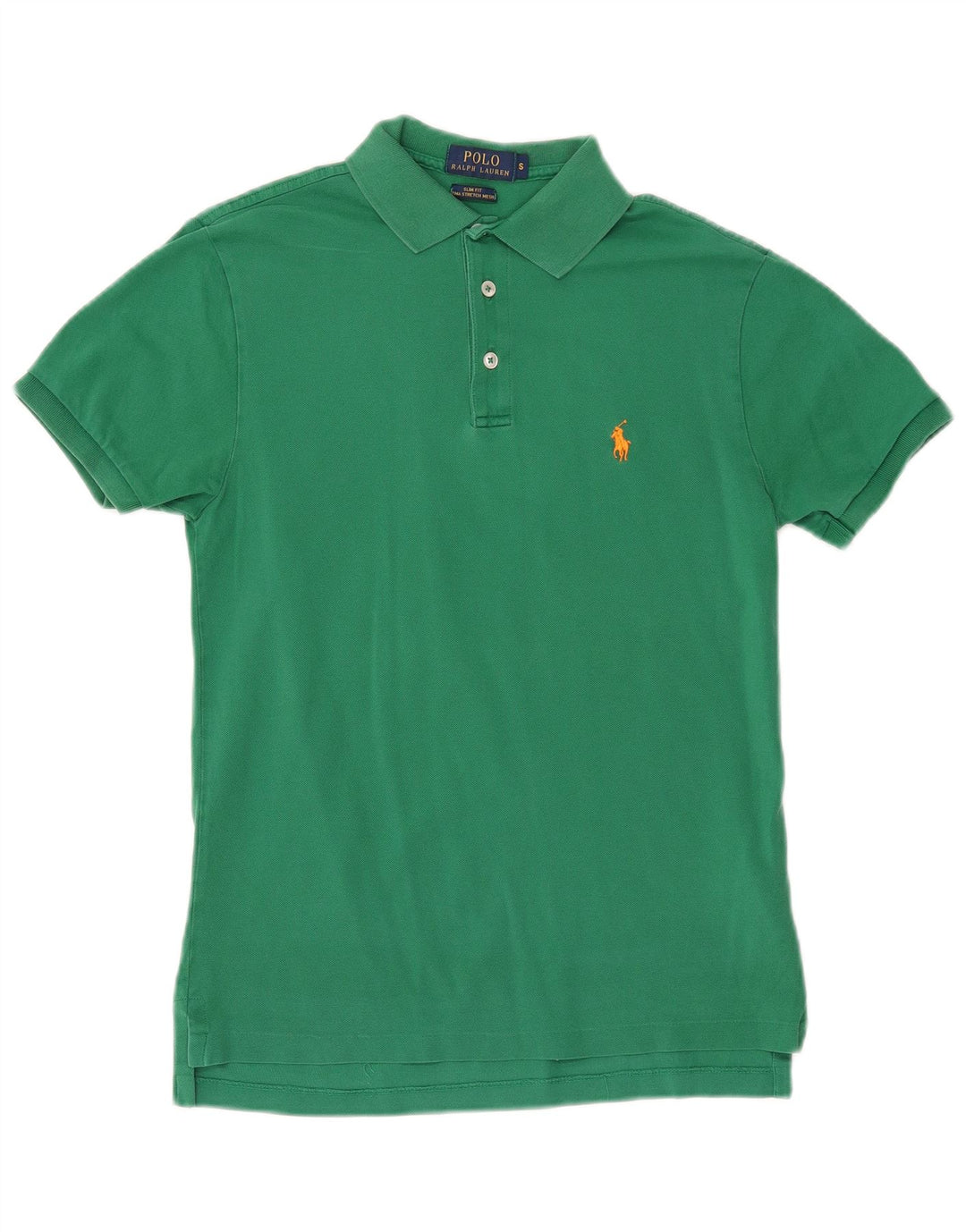 POLO RALPH LAUREN Herren-Poloshirt mit schmaler Passform, kleine grüne Baumwolle