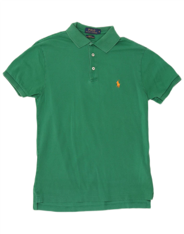 POLO RALPH LAUREN Herren-Poloshirt mit schmaler Passform, kleine grüne Baumwolle