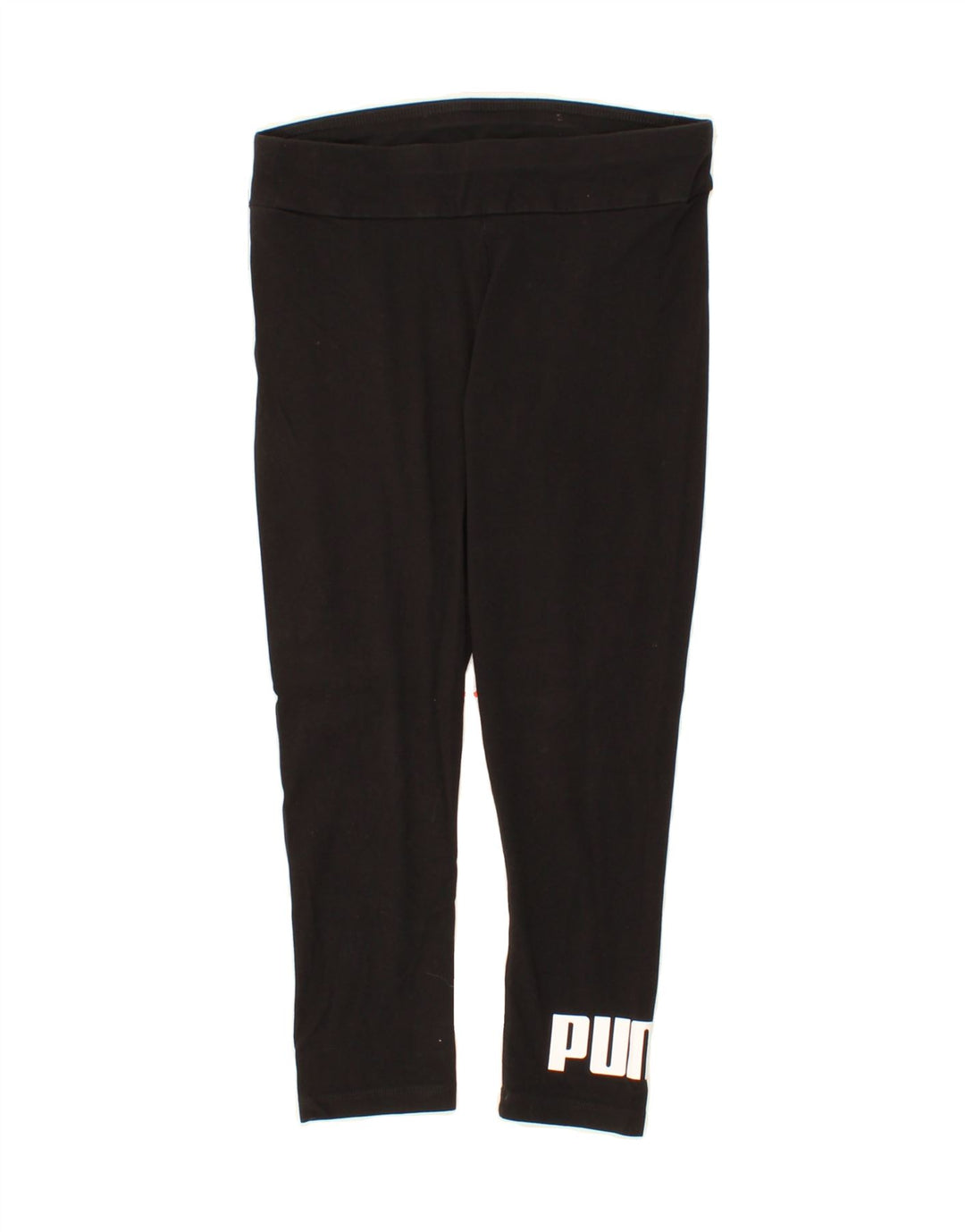 PUMA Womens Graphic Leggings UK 8 Small Black Vintage Puma and Second-Hand Puma from Messina Hembry 