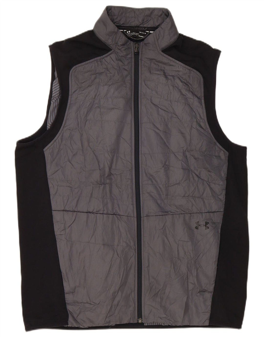 Under Armour Herren Wattierte Weste UK 40 Large Grau Colourblock Polyester