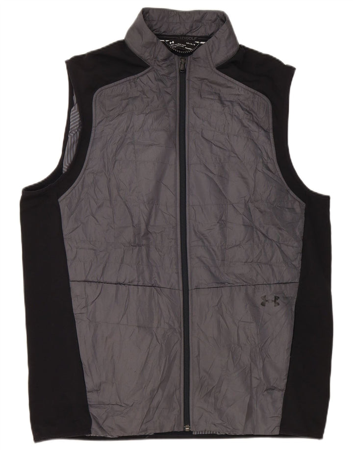 Under Armour Herren Wattierte Weste UK 40 Large Grau Colourblock Polyester